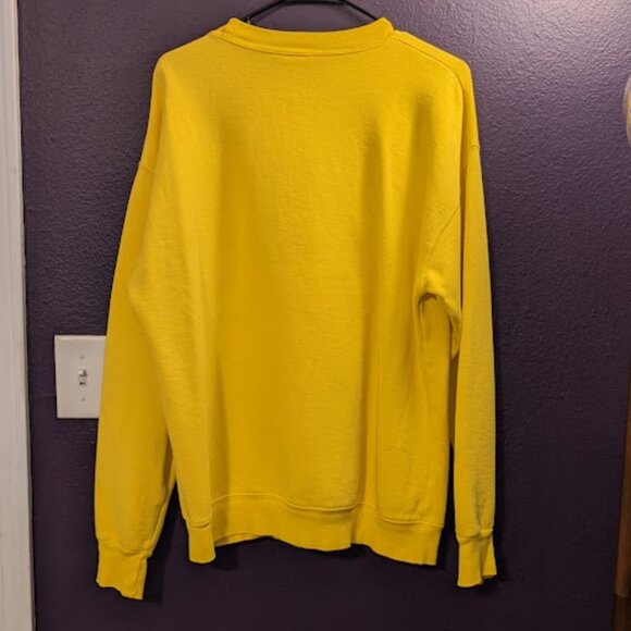 Vintage Yellow Mickey Mouse Sweatshirt Size Large - Picture 5 of 12